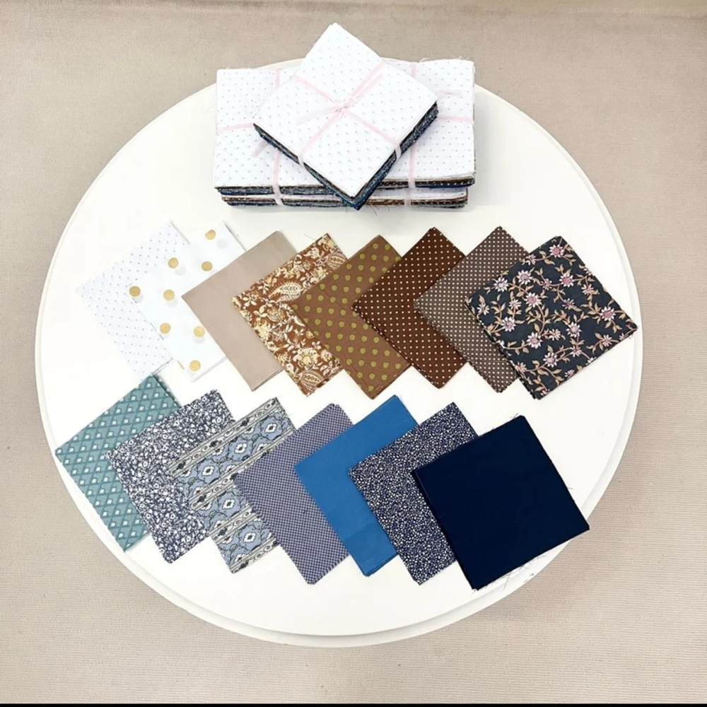 150 pcs Vintage flowers pre cut charm pack 5" squares 100% cotton fabric quilt